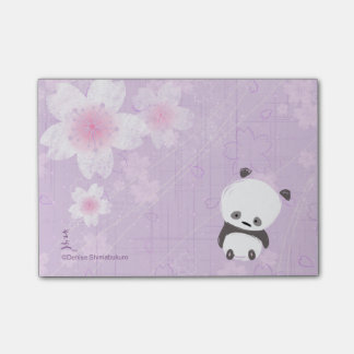 Zen Panda Post-its (Sakura) Post-it Notes