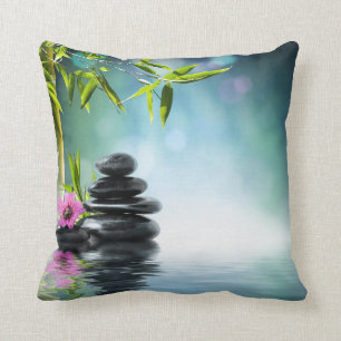 Zen peace yoga stillness meditation nature cushion