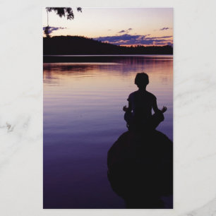 Zen peace yoga stillness meditation nature stationery