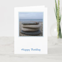 Zen Pebbles Birthday Card