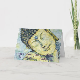 Zen Quote Buddha Art Greeting Card