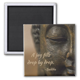 Zen Quote Buddha Statue Magnet