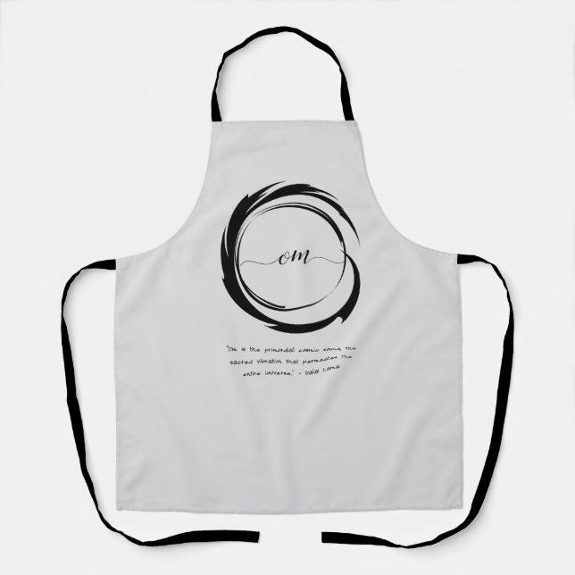 Zen Quote: Wisdom and Meditation Apron (Front)