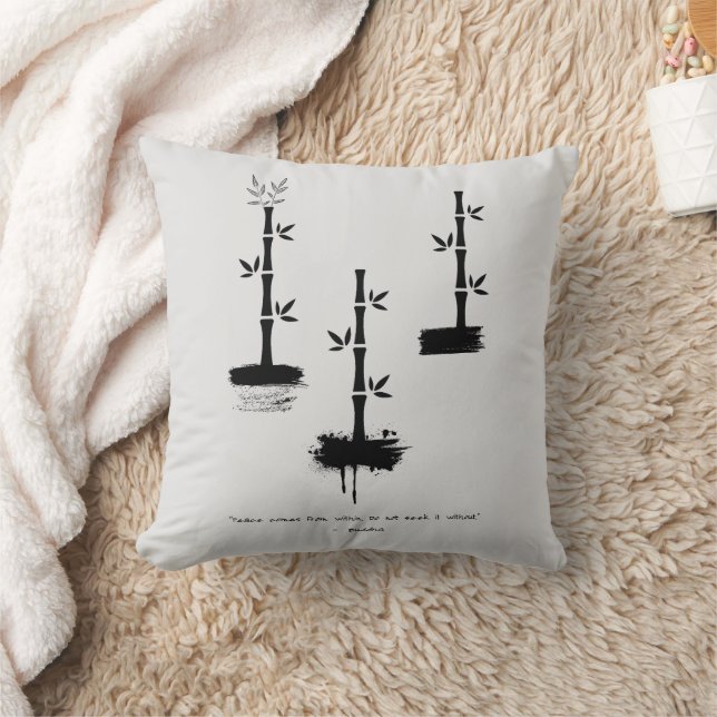 Zen Quote: Wisdom and Meditation  Cushion (Blanket)