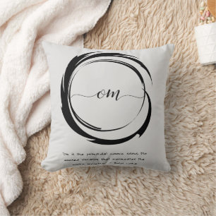 Zen Quote: Wisdom and Meditation Cushion