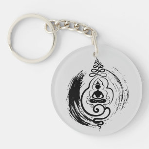 Zen Quote: Wisdom and Meditation Key Ring