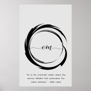 Zen Quote: Wisdom and Meditation Poster