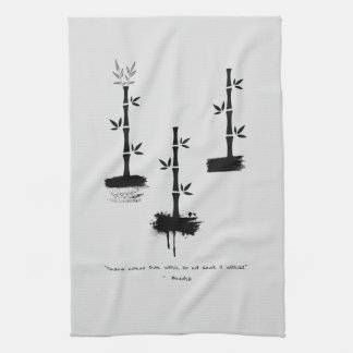 Zen Quote: Wisdom and Meditation Tea Towel