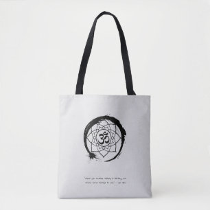Zen Quote: Wisdom and Meditation Tote Bag