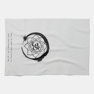Zen Quote: Wisdom and Meditation Tote Bag Tea Towel