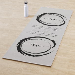 Zen Quote: Wisdom and Meditation  Yoga Mat