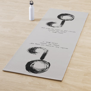 Zen Quote: Wisdom and Meditation Yoga Mat