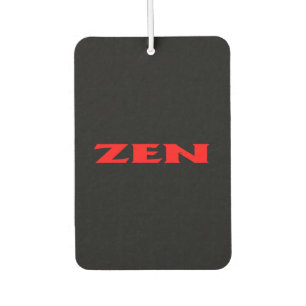 Zen red black car air freshener