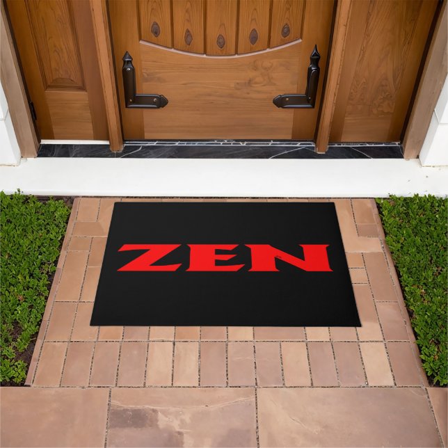 Zen red black doormat (Outdoor)