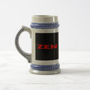 Zen red black stein