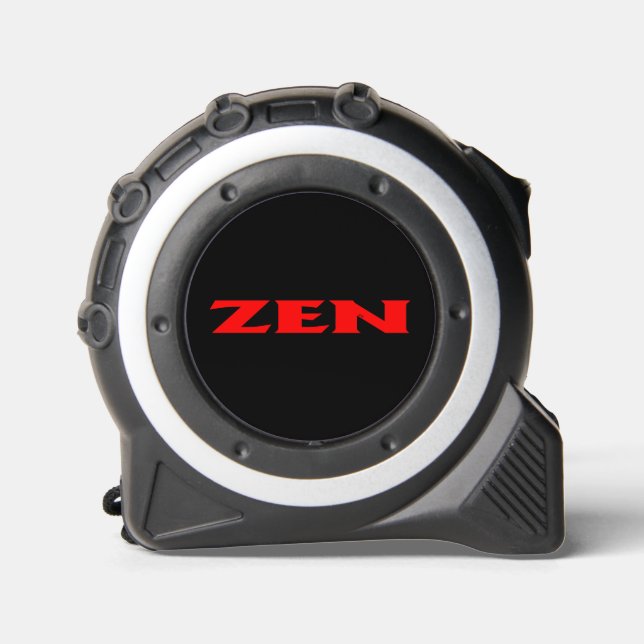 Zen red black yellow tape measure 1 (Front)