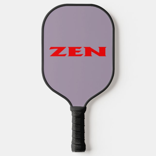 Zen red grey black pickleball paddle (Front)
