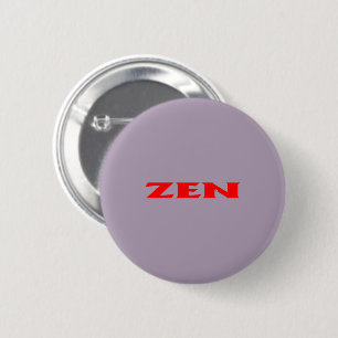 Zen red grey standard round button