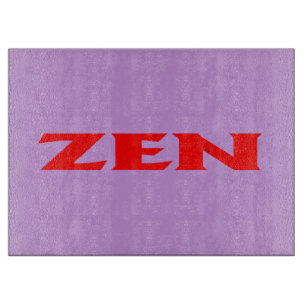 Zen red lilac glass cutting board