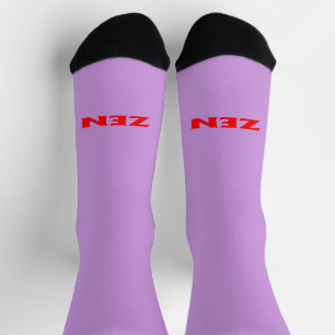 Zen red lilac outward premium socks