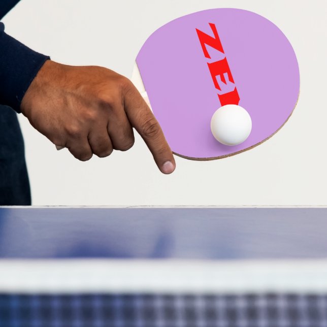 Zen red lilac ping pong paddle (Insitu)