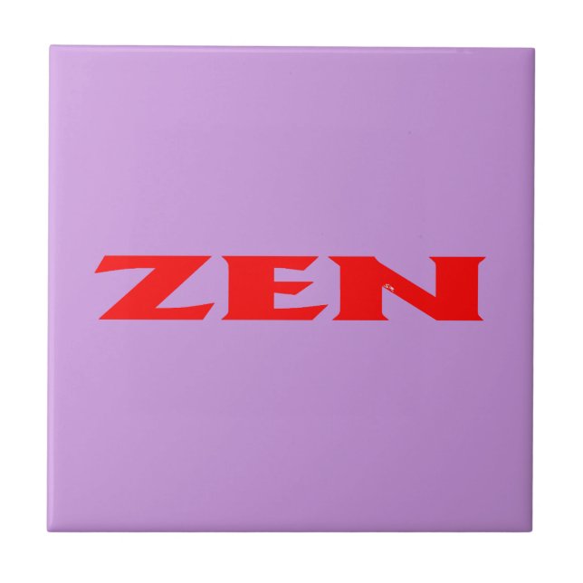 Zen red lilac small tile (Front)