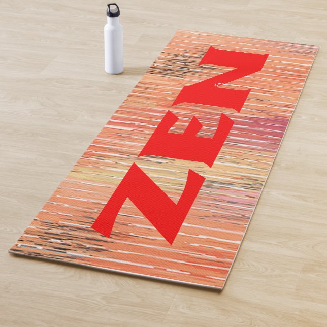 Zen red reeds exercise mat (In Situ)