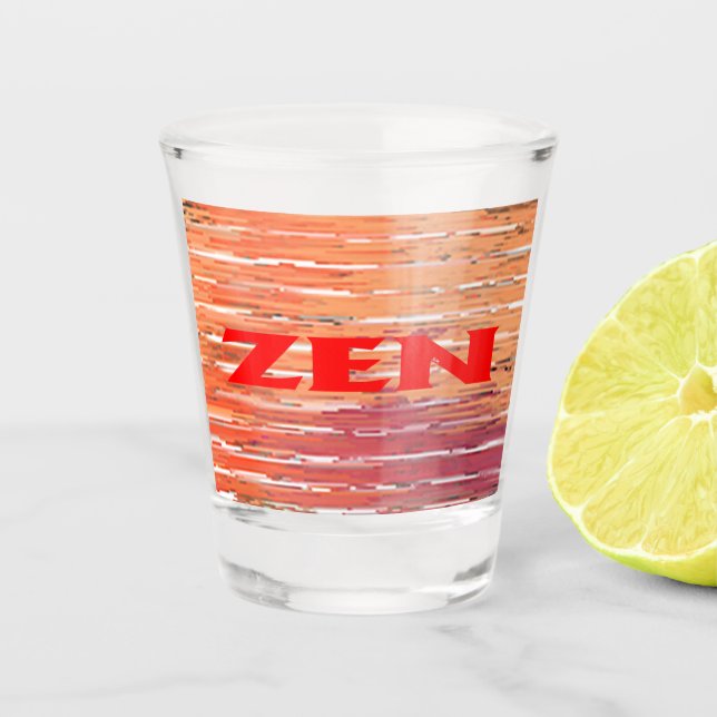 Zen red reeds glass (Front)