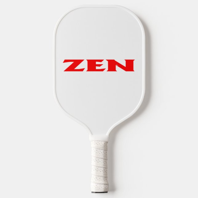 Zen red white pickleball paddle (Front)