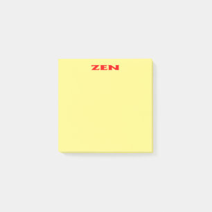 Zen red yellow note pads