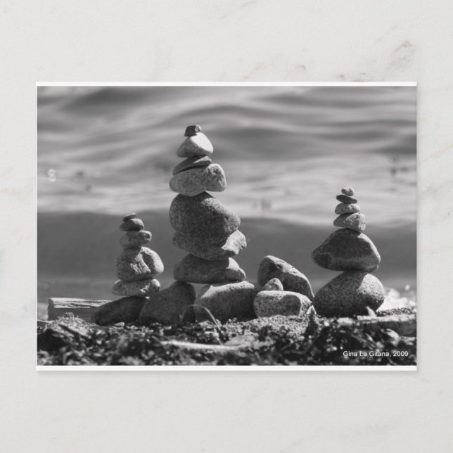 Zen Rocks Postcard (Front)