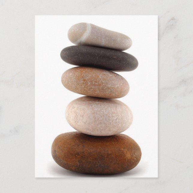 Zen Rocks; Postcard (Front)