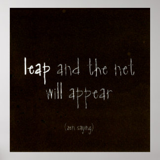 Zen Saying Poster
