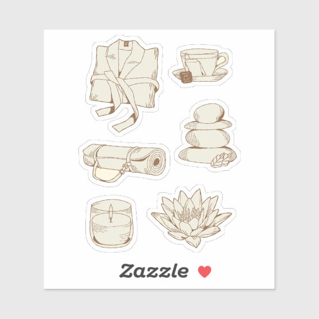 Zen Self Care Planner Sticker Sheet (Sheet)