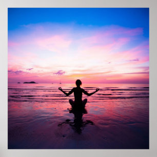 Zen,serenity,mediation,yoga,peace,happiness,rest Poster