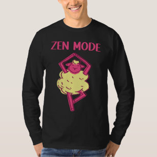 Zen sheep Yoga Animals Workout Calm T-Shirt