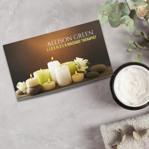 Zen SPA Beauty Salon Aromatherapy Massage Therapy Business Card