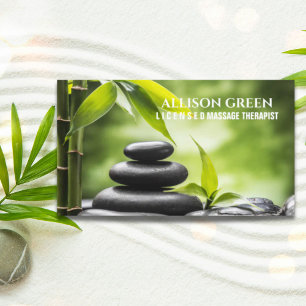 Zen SPA Beauty Salon Aromatherapy Massage Therapy Business Card