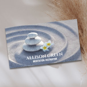 Zen SPA Massage Therapy Yoga Instructor Meditation Business Card