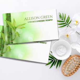 Zen SPA Salon Aromatherapy Massage Therapist Business Card
