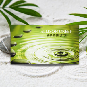 Zen SPA Wellness Meditation Instructor Yoga  Business Card