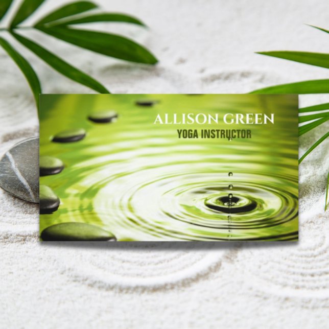 Zen SPA Wellness Meditation Instructor Yoga  Business Card (Zen SPA Wellness Meditation Instructor Yoga Business Card)