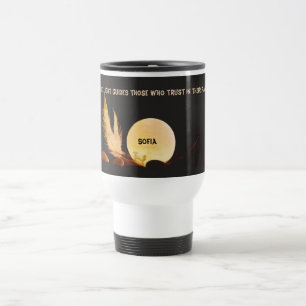 Zen Spiritual Light Black Travel Mug