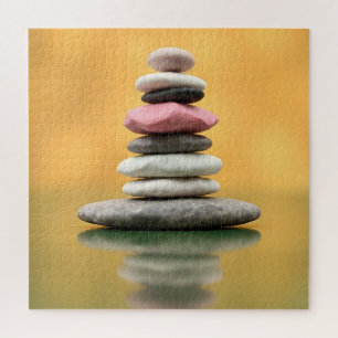 Zen Spiritual Stones Balance Therapeutic Art Jigsaw Puzzle
