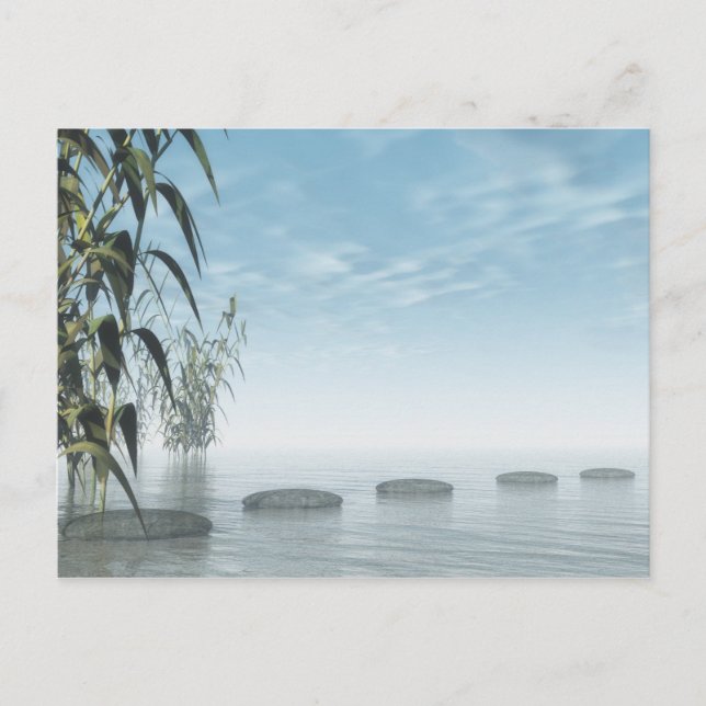 Zen steps to the horizon postcard (Front)