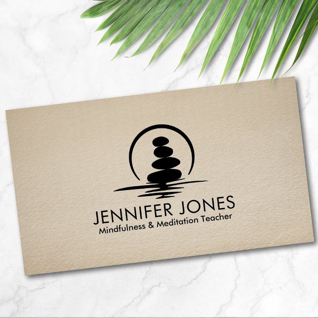 Zen Stones - harmony and tranquillity Business Card (Creator Uploaded)