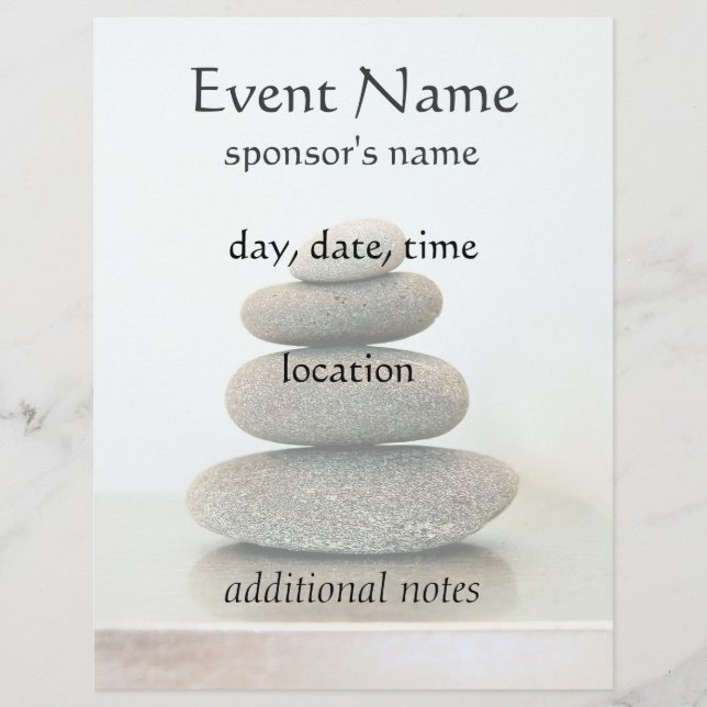 Zen Stones Holistic Healing Arts Flyer (Front)