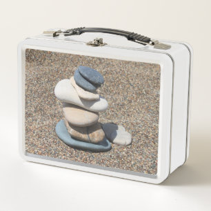 Zen stones metal lunch box