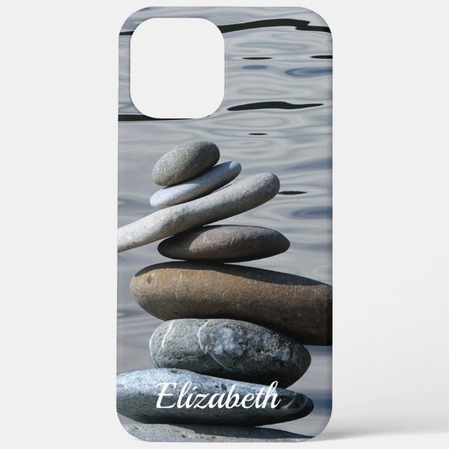 Zen Stones,Sea,Meditation Case-Mate iPhone Case (Back)
