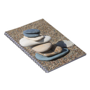 Zen stones spiral notebook